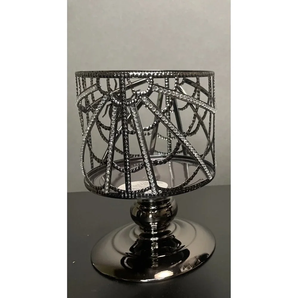 Bath & Body Works 3 Wick Candle Holder Spider Gem And Bling 2023‎